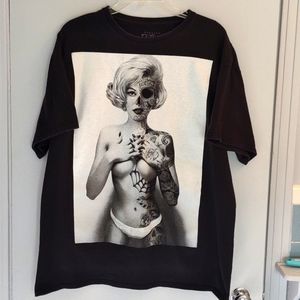 Men's or Ladies Black Poison Tee Shirt